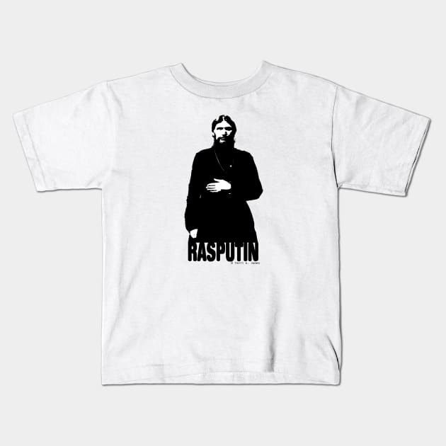 Grigori Rasputin Kids T-Shirt by Terriology